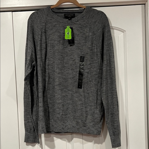 Banana Republic Charcoal Eco mens Sweater large - Picture 1 of 4